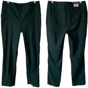 NEW HILARY RADLEY Built in Tummy Control Panel Ankle Pants Size Large Green